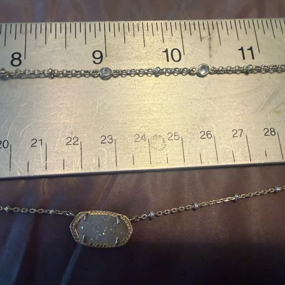 Kendra Scott Elisa Gold Multi-Strand Necklace in Iridescent Drusy - Picture 8 of 10